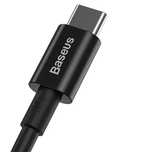 PD кабель Baseus Superior Series Fast Charging Data Cable Type-C to Type-C 100W 1m чорний CATYS-B01 - фото 4