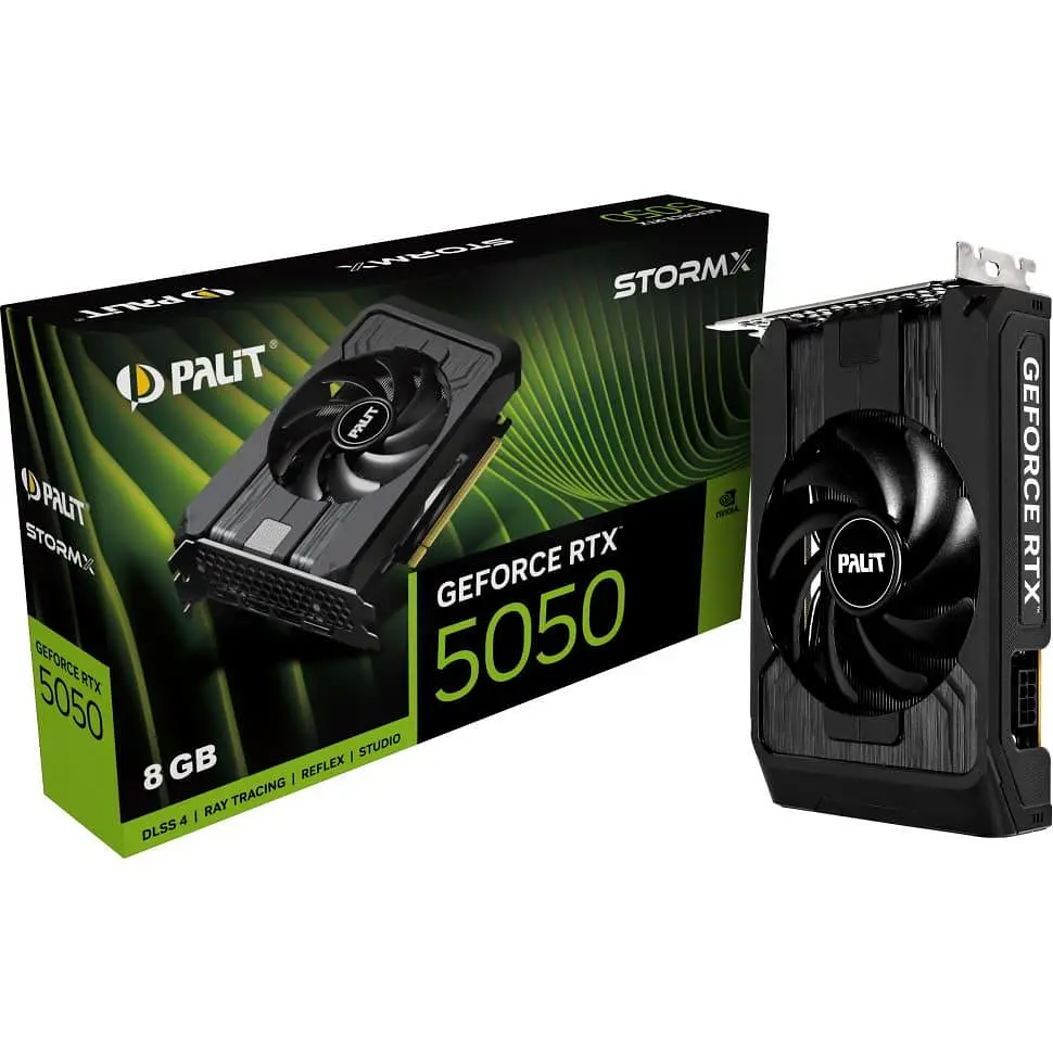Відеокарта Palit RTX 5050 8GB StormX (NE65050019P1-GB2070F) (GDDR6, 128 bit, PCI-E v5.0 x8) - фото 8