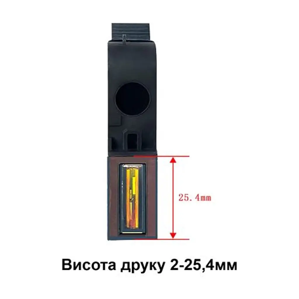 Картридж для маркіратора UKRMARK TIJ, 25.4мм, жовтий, підвищена адгезія, швидкосохнучий (900423) - фото 4