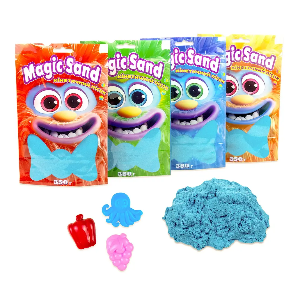 Кінетичний пісок Strateg Magic sand у пакеті 39402-3 блакитний, 0,350 кг