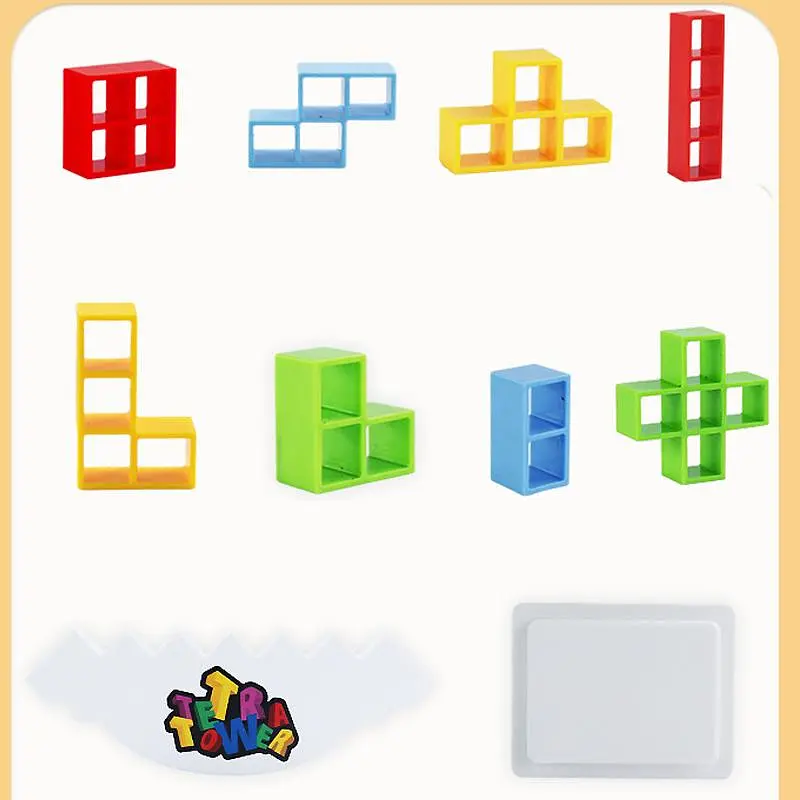 Настільна інтерактивна гра Ummi ME-008 Tetris tower game Colorful - фото 4