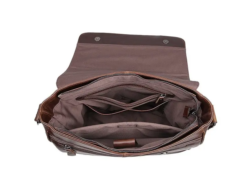 Чоловіча шкіряна сумка Vintage 34,5х26,5х11,5 см sum0012417 - фото 6
