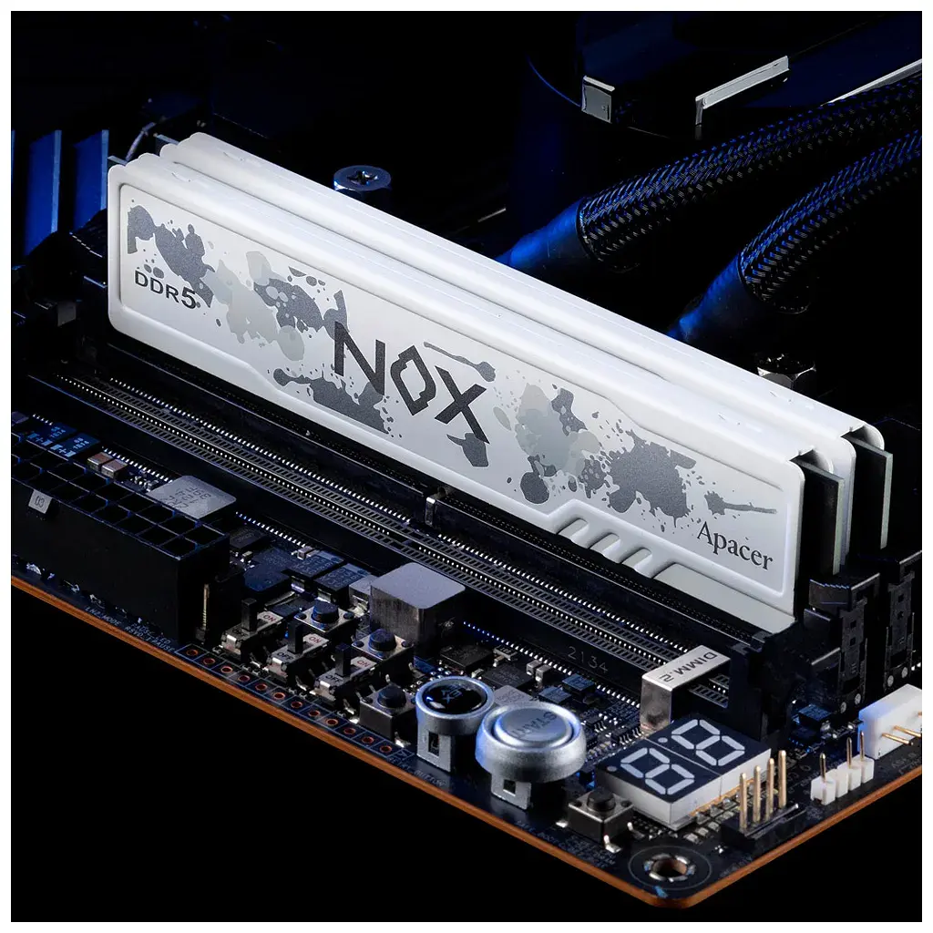 Модуль пам'яті для комп'ютера DDR5 32GB (2x16GB) 6000 MHz NOX White Apacer (AH5U32G60C622MWAA-2) - фото 2