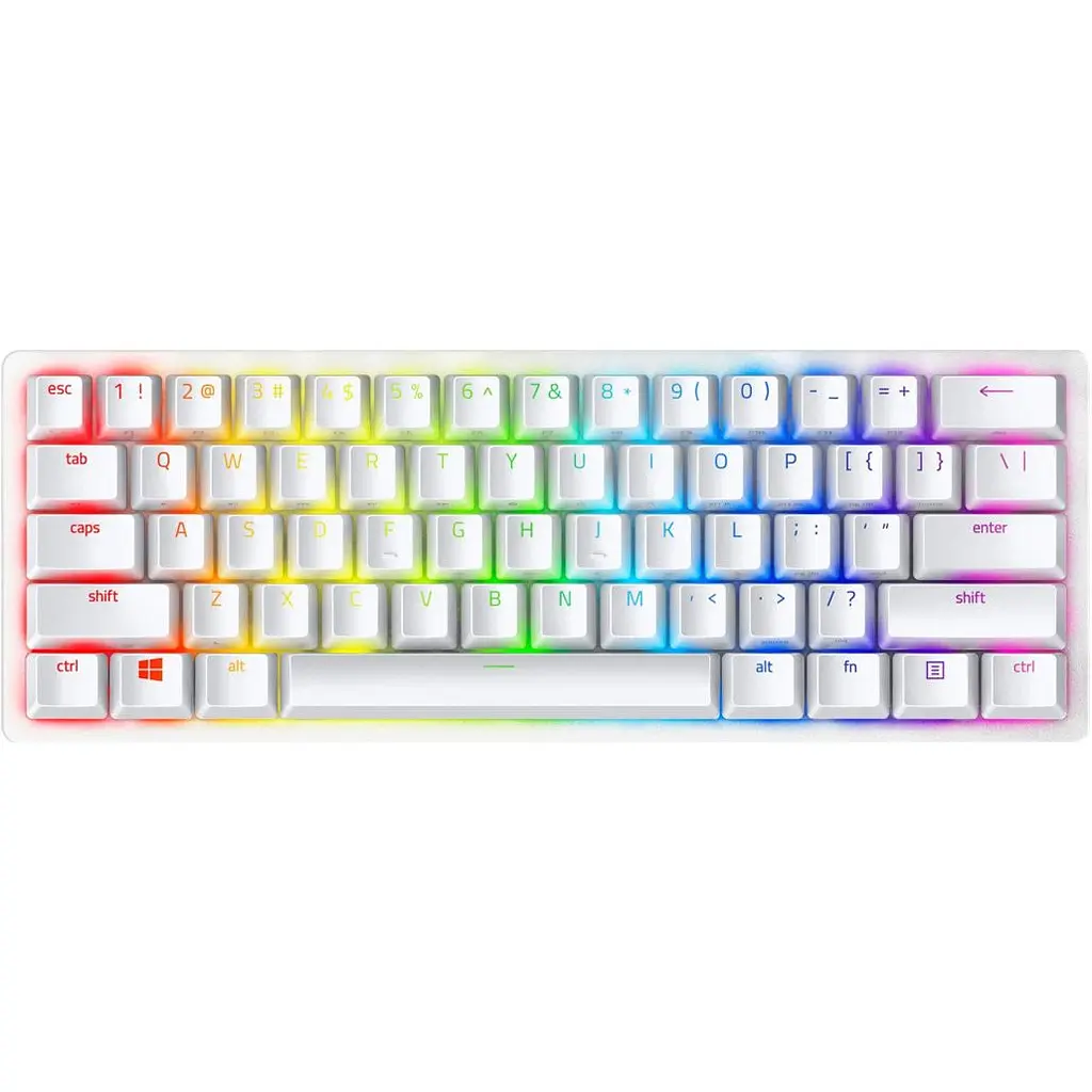 Клавиатура Razer Huntsman Mini Purple Switch ENG Mercury Edition (RZ03-03390300-R3M1) [63492] - фото 2