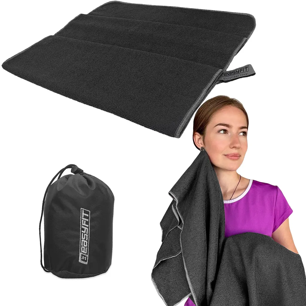 Рушник із мікрофібри 90х50 см EasyFit EagleWing в сумочці - фото 4