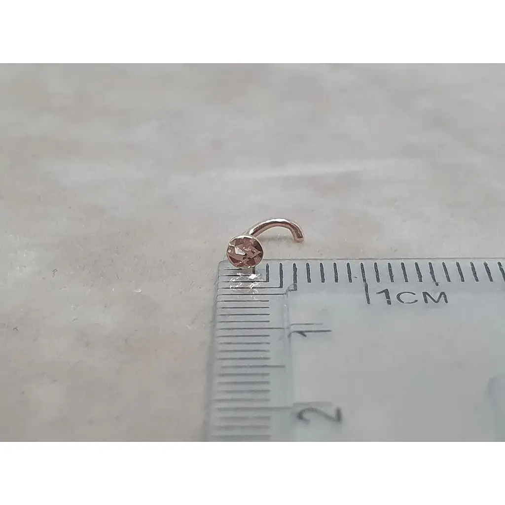 Золотая серьга-пирсинг Favoritum в нос. 310118_А - фото 6