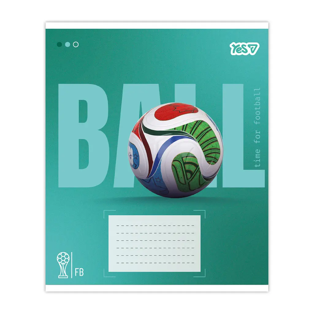 Зошит YES 18арк.== /768680/ "Ball" (25/400)