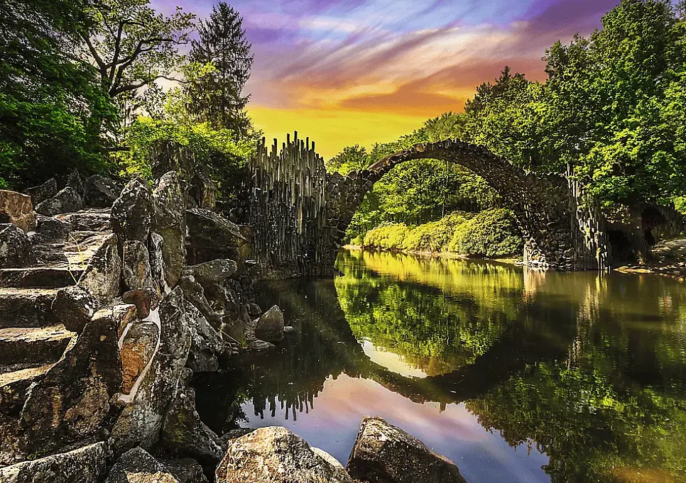 Пазл Photo Odyssey Міст Ракотц в Кромлау Німеччина - 1000 елементів Trefl 10811 - фото 2