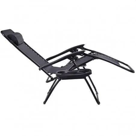 Комплект 2 шт. шезлонги GardenLine Relax Black до 130 кг.! - фото 8