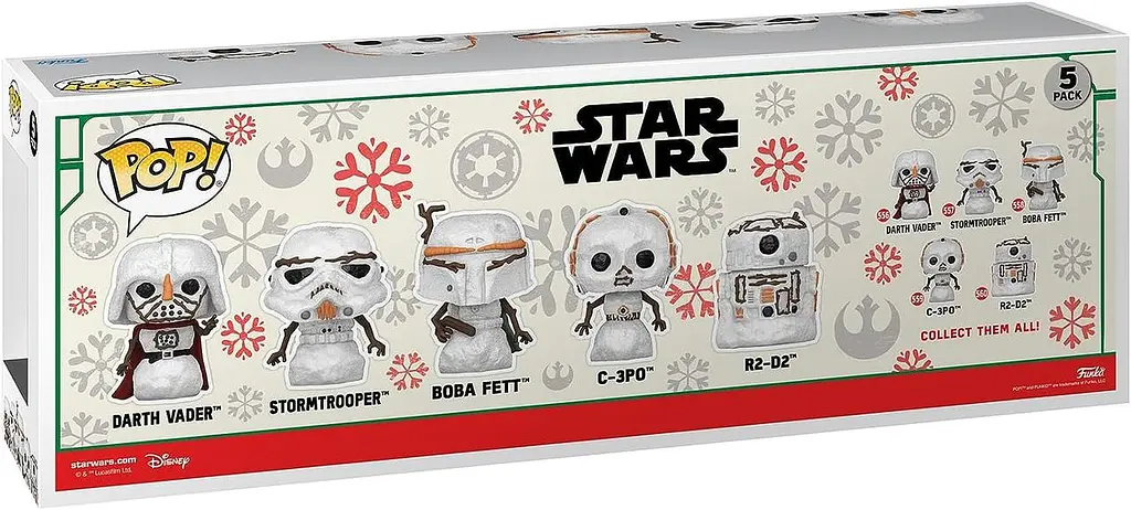 Набір фігурок Funko Pop Фвнко Поп Star Wars Holiday: Snowman 5 Pack Зіркові Війни SW HS 5 - фото 3