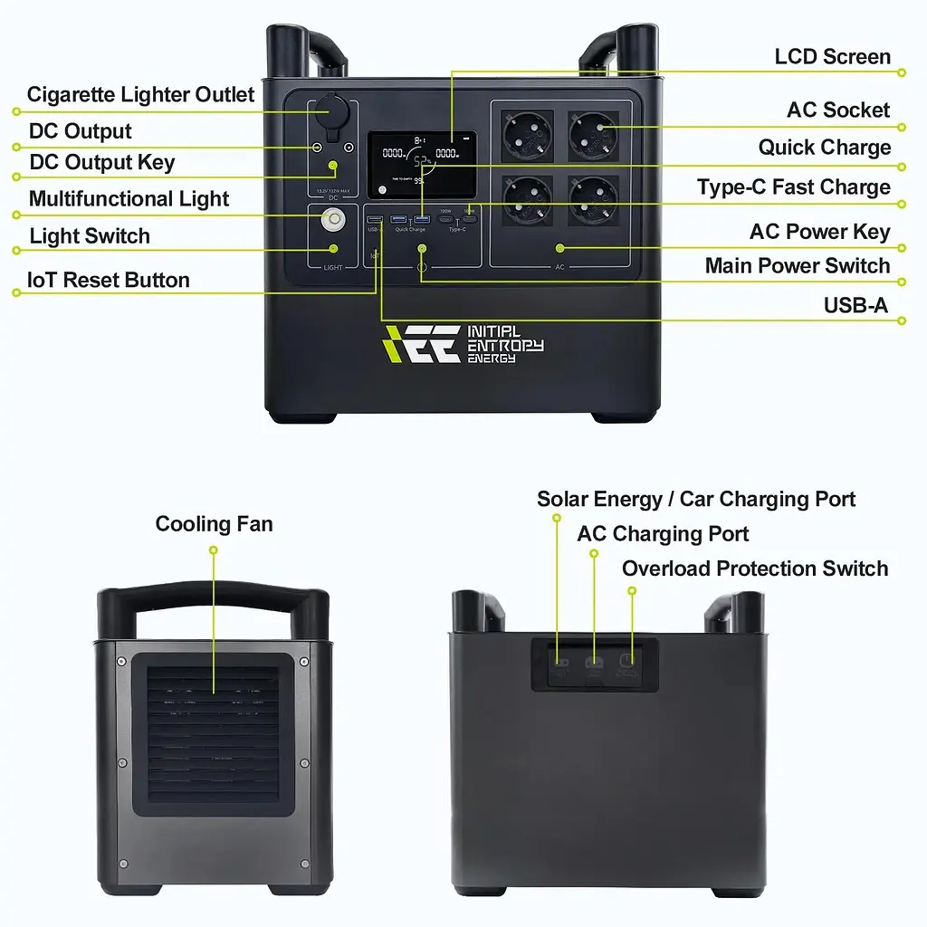 Додаткова батарея IEETek P2000 LiFePO4, 2048 Вт/ч (P2000) - фото 2