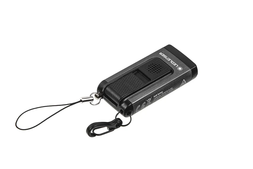 Фонарь-брелок Ledlenser K6R со звуковой сигнализацией заряжается 400/200/20 Gray Safety - фото 2