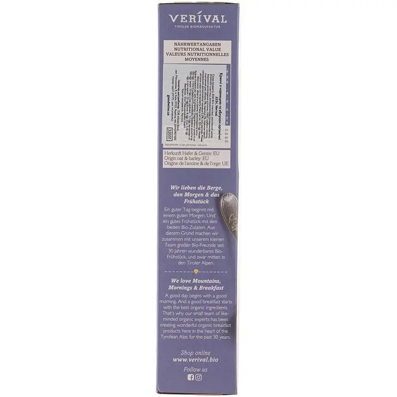 Кранчи Verival с черникой и яблоком органические 325 г - фото 2