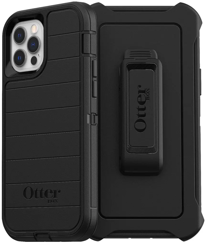 Чохол протиударний з кліпсою OtterBox Defender Pro 77-66268 для iPhone 12 Pro Max (6.7") Black
