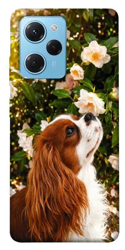 TPU чохол Demsky Flower spaniel для Xiaomi Poco X5 Pro 5G