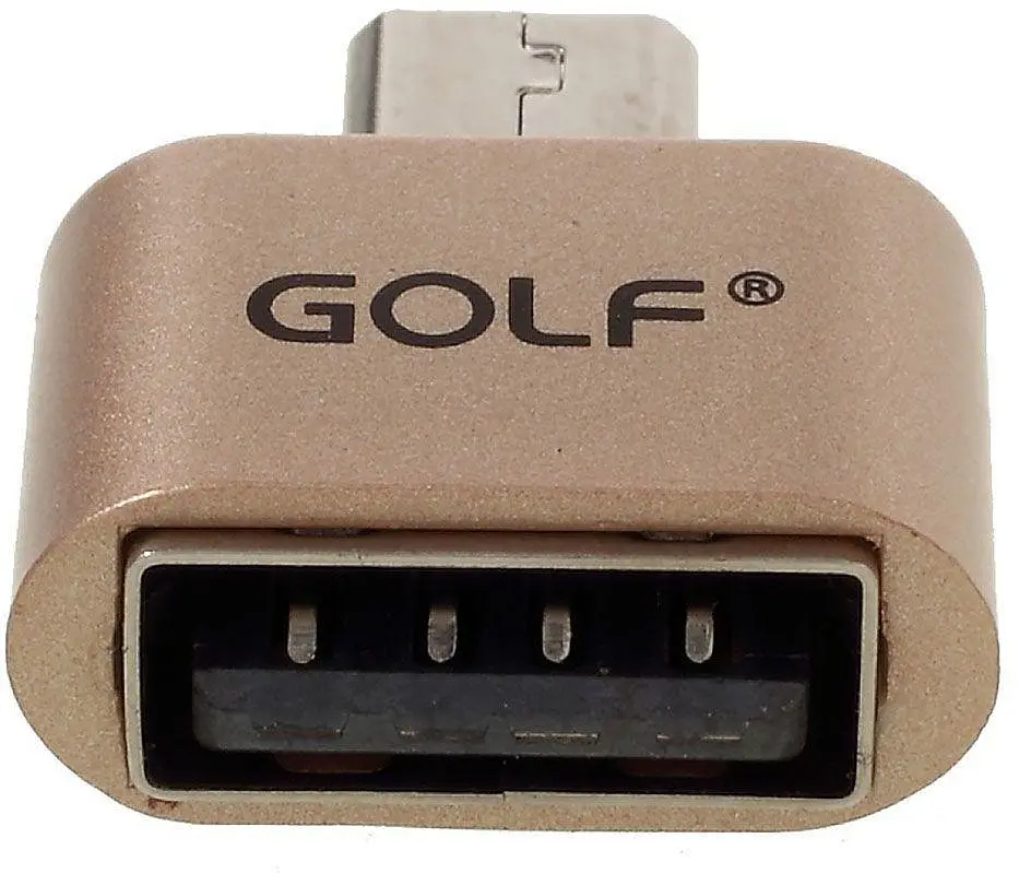 Адаптер Remax MicroUSB USB-переходник OTG-Micro adapter золотистый - фото 6
