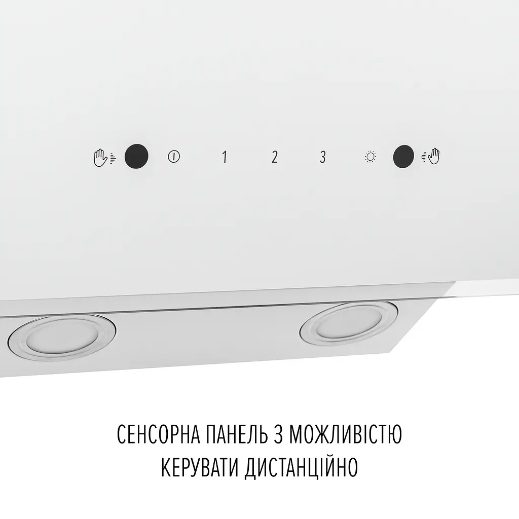 Витяжка декоративна похила PERFELLI VIO 6HW BIANCO - фото 10