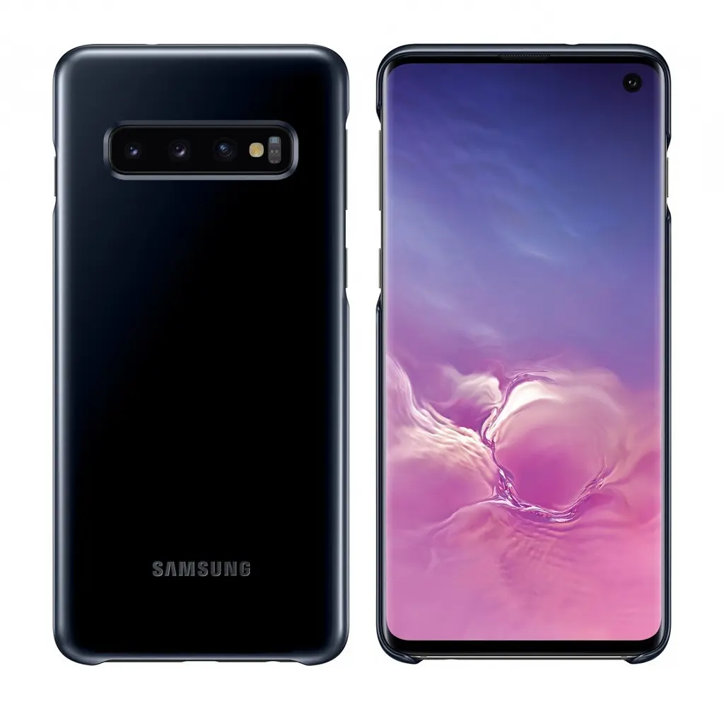 Чохол протиударний Official LED Cover EF-KG973CBEGRU для Samsung Galaxy S10 (6.1") Black - фото 2