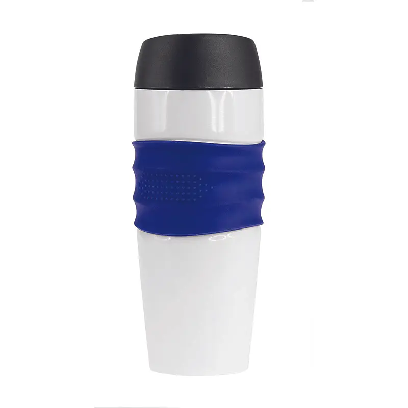 Термокружка Bergamo Friend 400 мл синяя (310-3) - фото 4