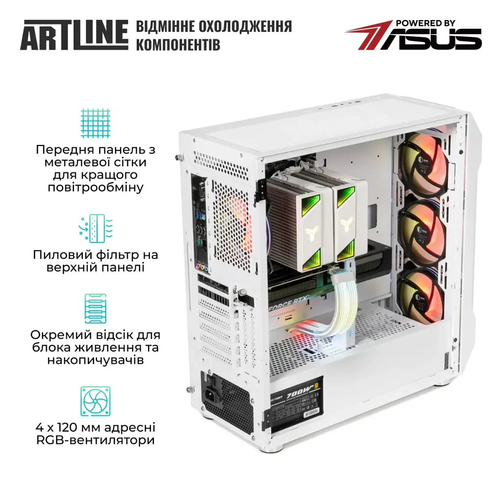 Комп'ютер Artline Gaming X69WHITE (X69WHITEv41) - фото 5