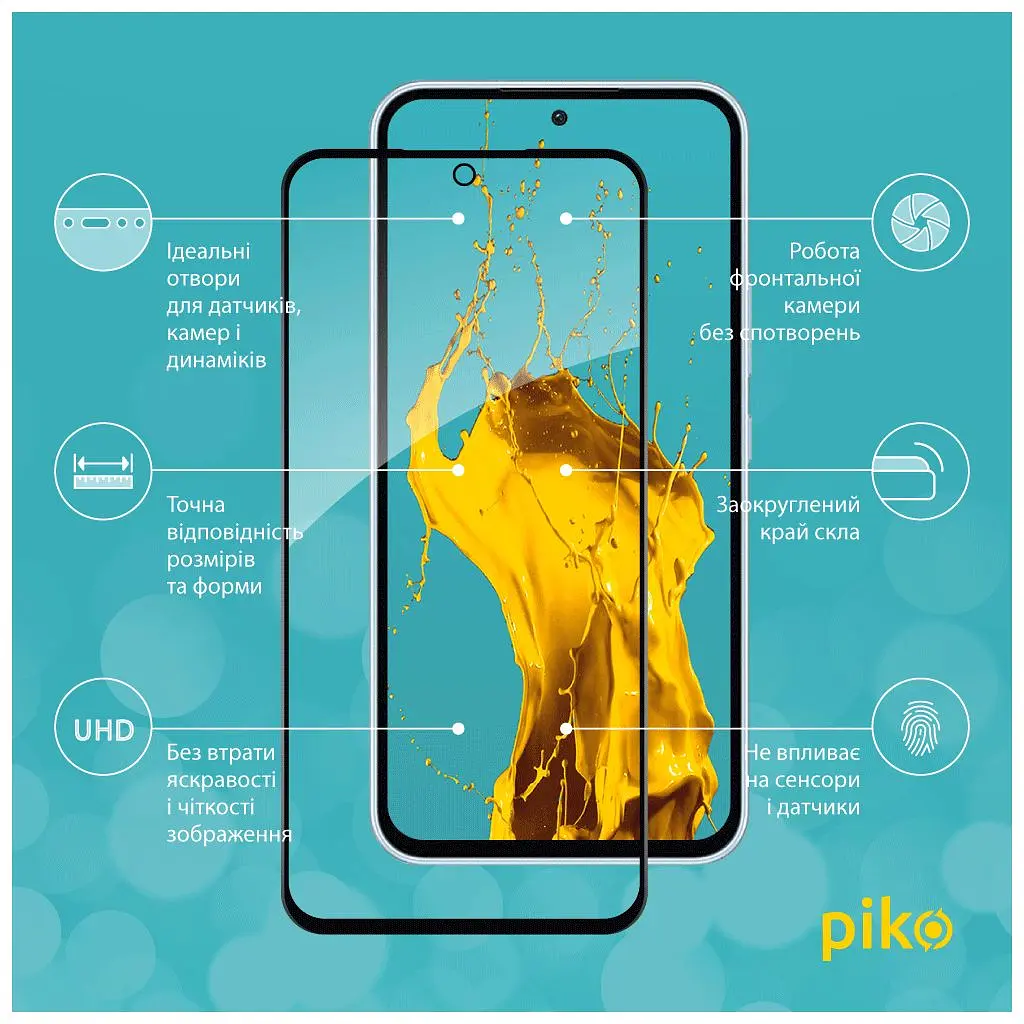 Скло захисне Piko Full Glue Samsung A54 5G (1283126559907) - фото 3