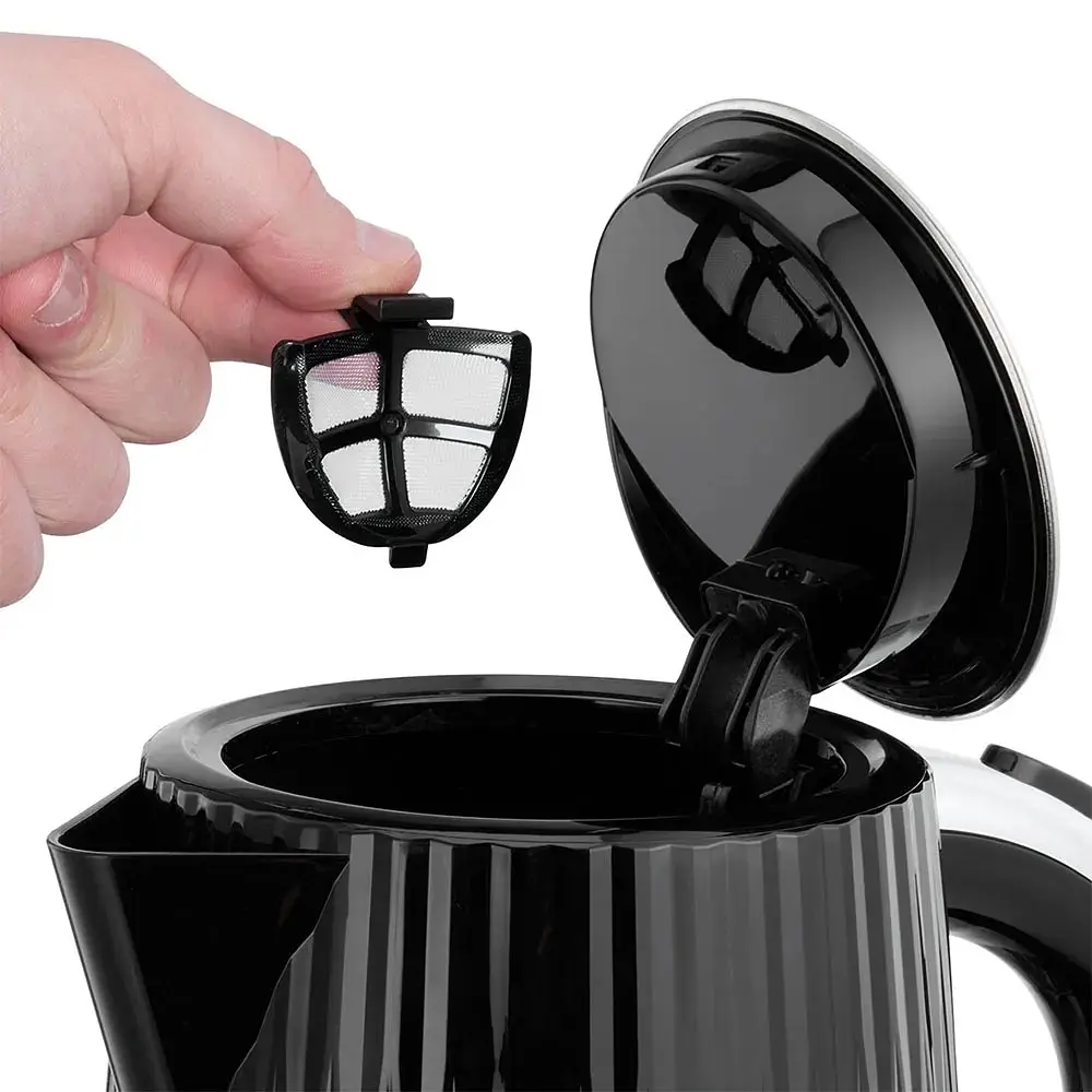 Russell Hobbs Электрочайник Eden, 1.7л, нержавеющая сталь, пластик, черный - фото 3
