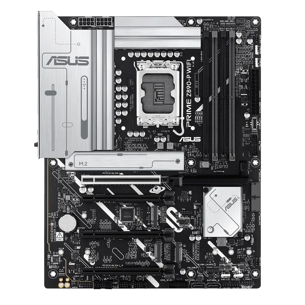 Материнская плата PRIME Z890-P WIFI s1851 Z890 4xDDR5 M.2 HDMI DP Wi-Fi BT ATX Asus teh0019002 - фото 2