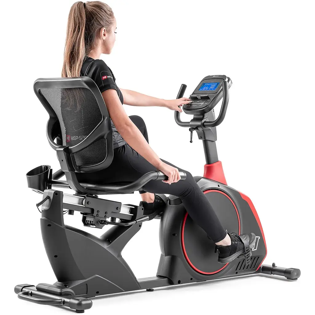 Горизонтальний велотренажер Hop-Sport HS-095L Scale чорний+ мат - фото 9
