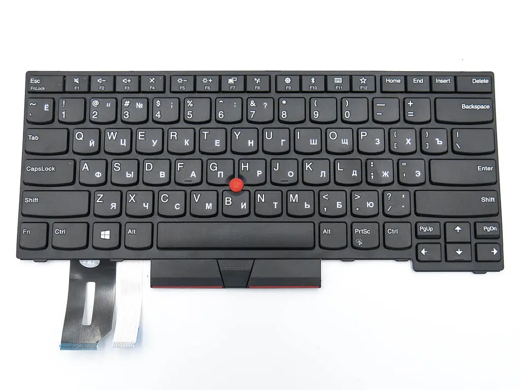 Клавіатура для Lenovo ThinkPad E480, E485, L480, L380, T490, E490, E495, L490, T495, yoga L390, T480S.(01YP360, 01YP520) ( RU BLACK ). Оригінал. - фото 3