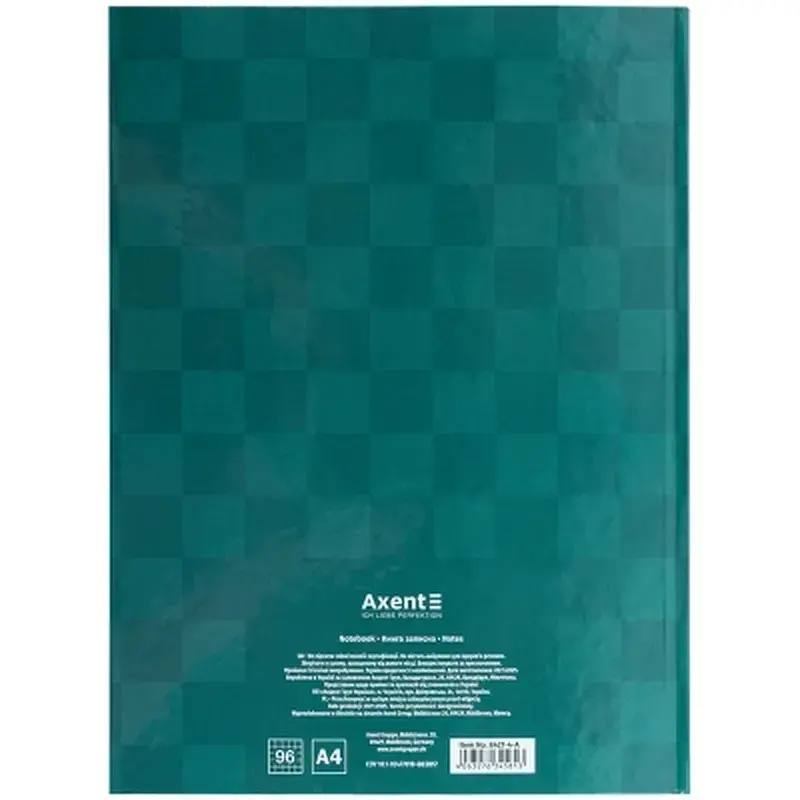 Книга записна Axent A4 Mosaic, 96 аркушів клітинка, зелений (8427-4-A) - фото 5