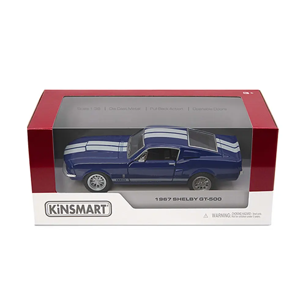 Металева інерційна легкова модель Shelby GT-500 1957 5", відкриваються двері (В асортименті) - фото 2