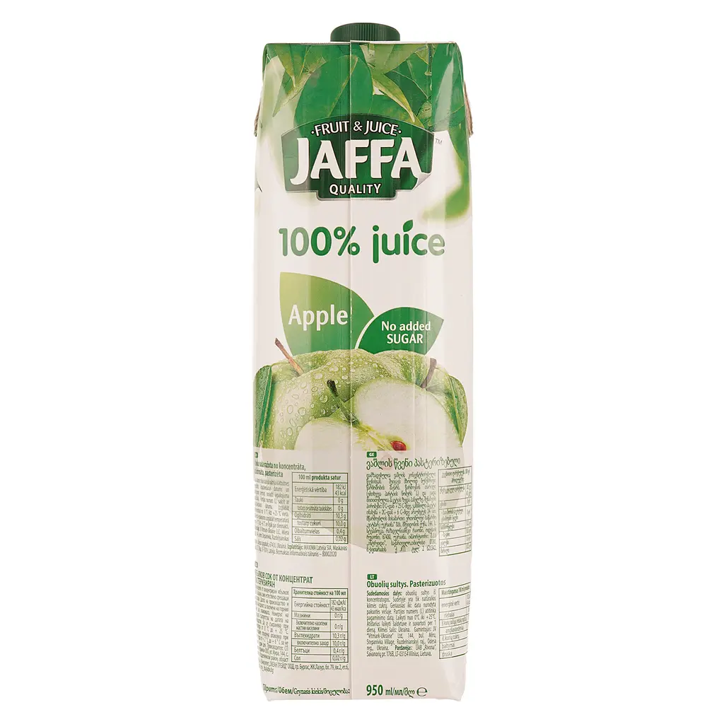 Упаковка соку Jaffa Яблучний 11.4 л (950 мл х 12 шт.) - фото 3