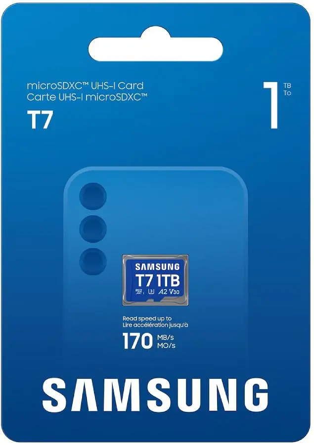 Карта пам'яті Samsung MICRO SDXC T7 1TB, U3, V30, A2 до 170 Мб/с (MB-MB1T0T/WW) - фото 3