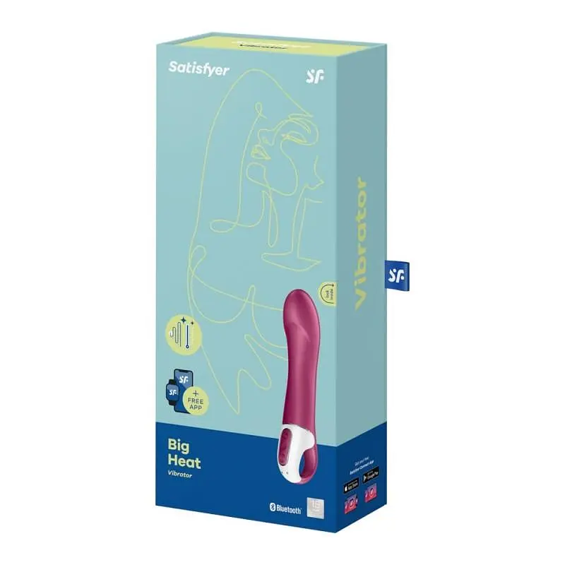 Вибратор Satisfyer Big Heat 22.5 см фуксия - фото 7