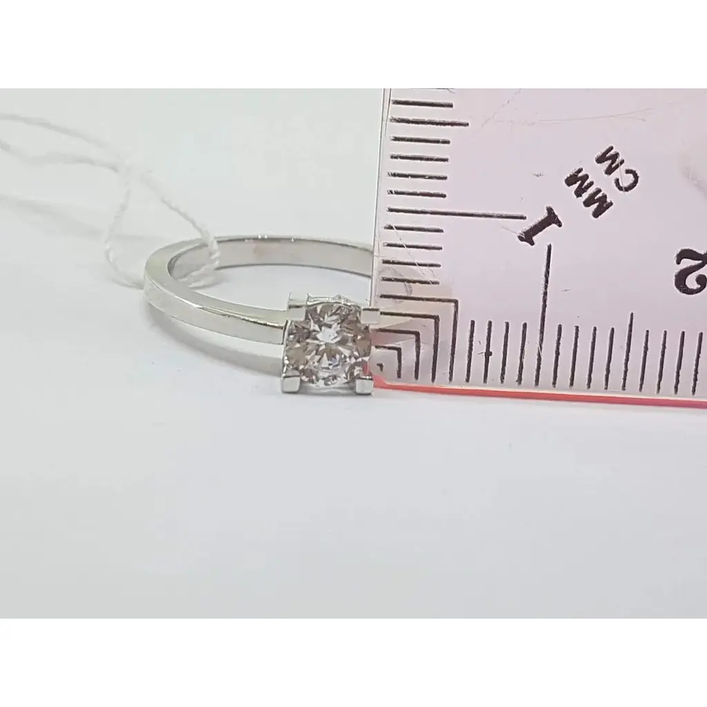 Золоте кільце Столична Ювелірна Фабрика з фіанітом. 140649Б 16,5 - фото 4