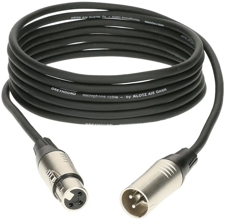 Микрофонный кабель XLR Female — XLR Male 5 м KLOTZ GRG1FM05.0