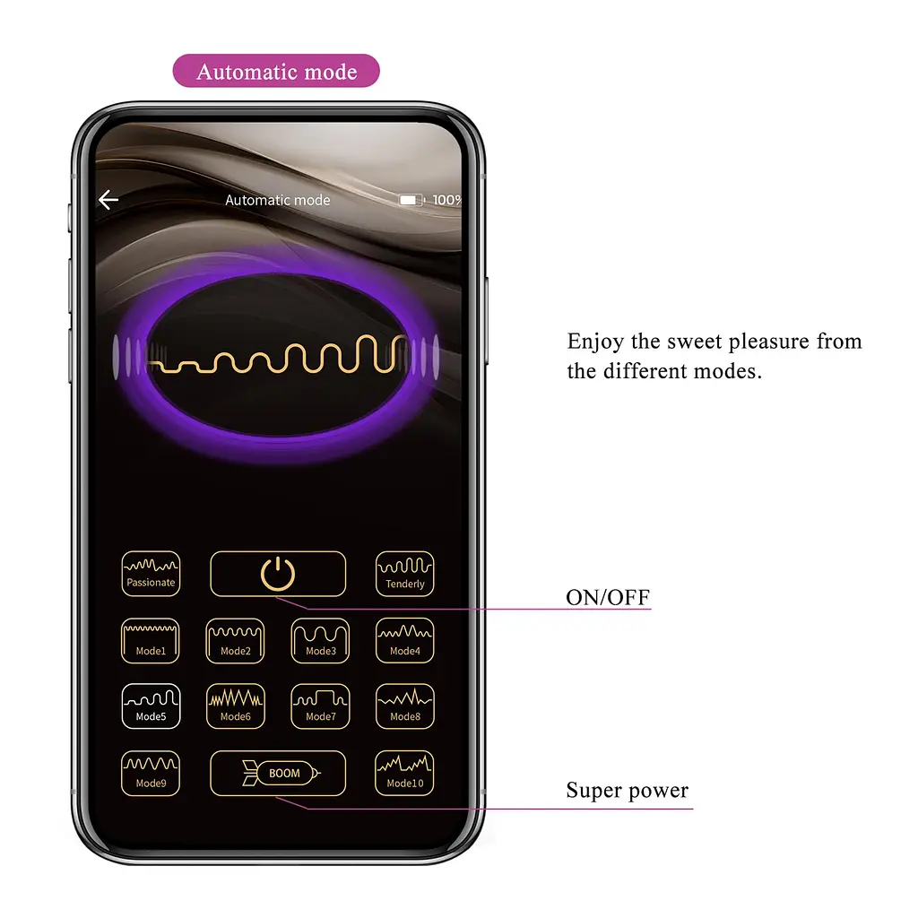 Віброкуля Poulsen App-Controlled Egg Vibrator 02 PRETTY LOVE BI-300129HP-1 103531 - фото 7