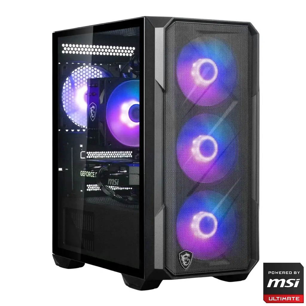 Комп'ютер Dragon Lucky Shadow Powered_by MSI (RTX5060 + i5 12400F) Black / Intel Core i5-12400F (2.5–4.4 ГГц), 6 ядер / NVIDIA GeForce RTX 5060 / 32 ГБ (DDR4) / 1024 ГБ (SSD)