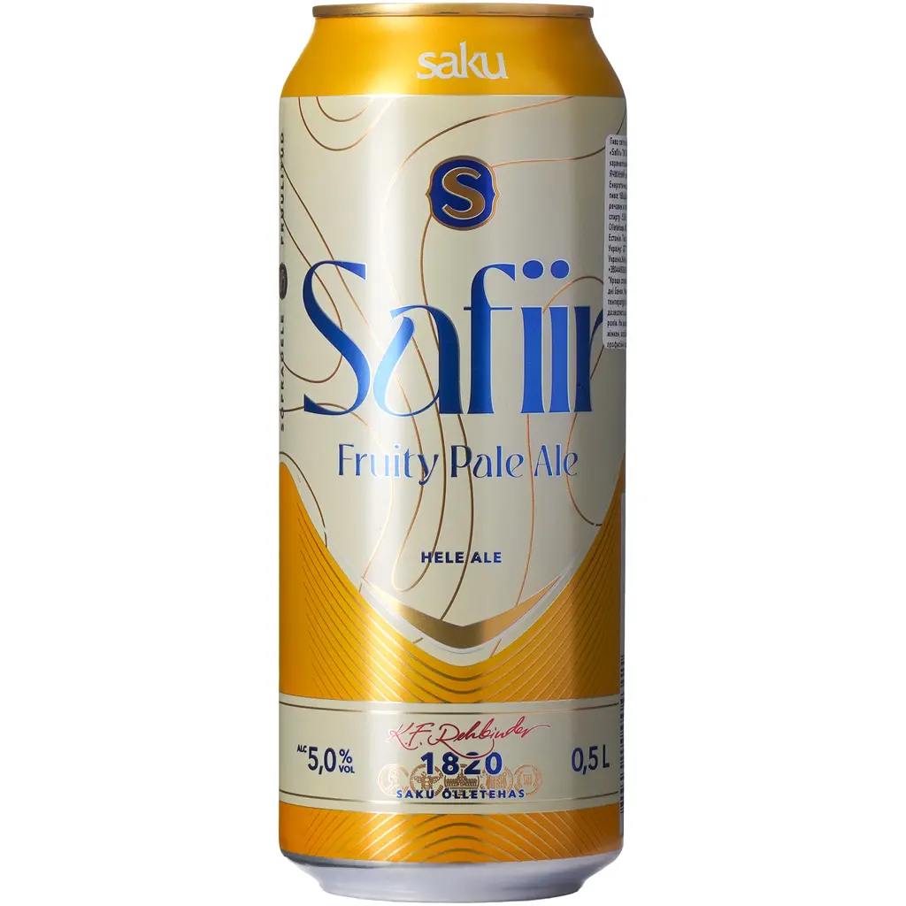 Пиво Saku Safiir світле фільтроване 5% 0.5 л - фото 2