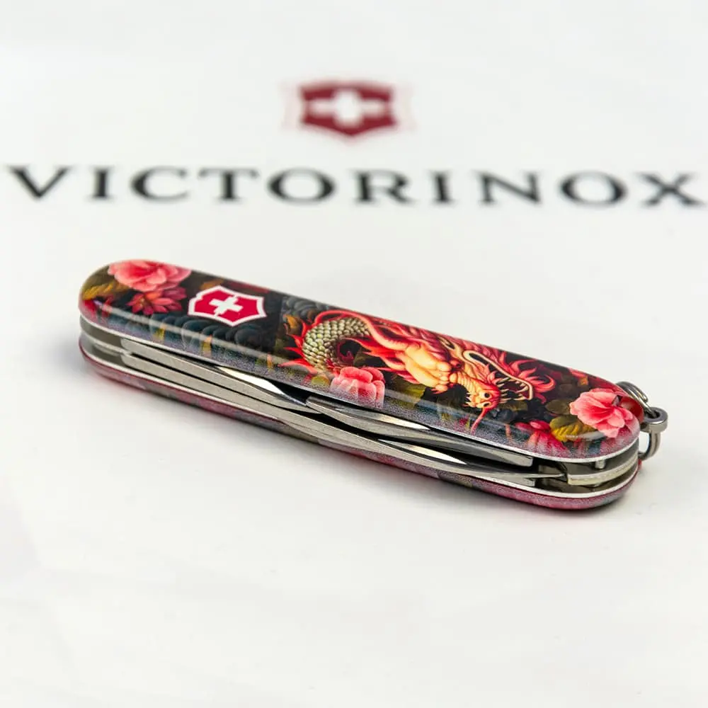 Ніж Victorinox Spartan Zodiac 91мм 12функ Китайський зелений дракон - фото 6