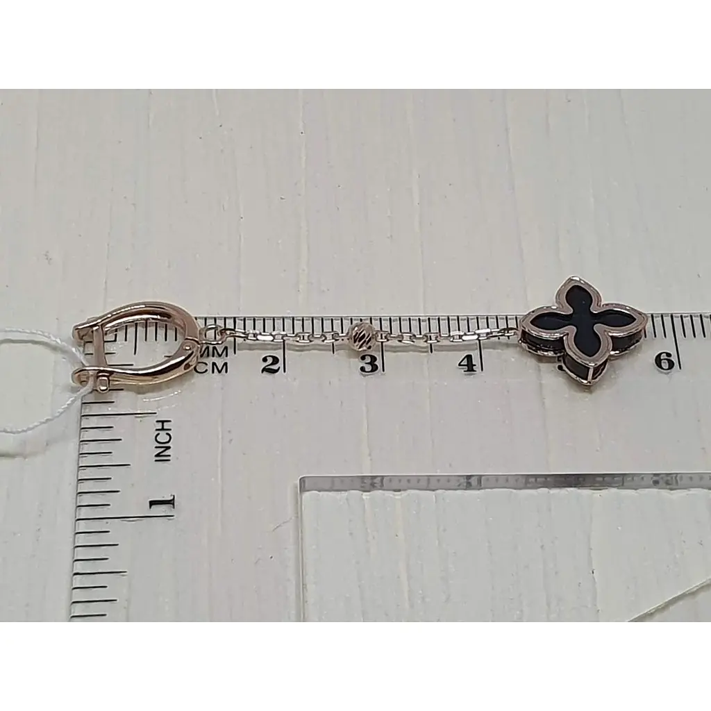 Золотые серьги-подвески Favoritum с агатом. 211247_1 - фото 3