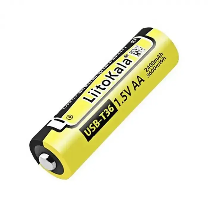 Набір акумуляторів LiitoKala USB-T36 (4xAA 2400 mAhh, 1.5V), 4 в 1 Type-C з кабелем зарядки - фото 3