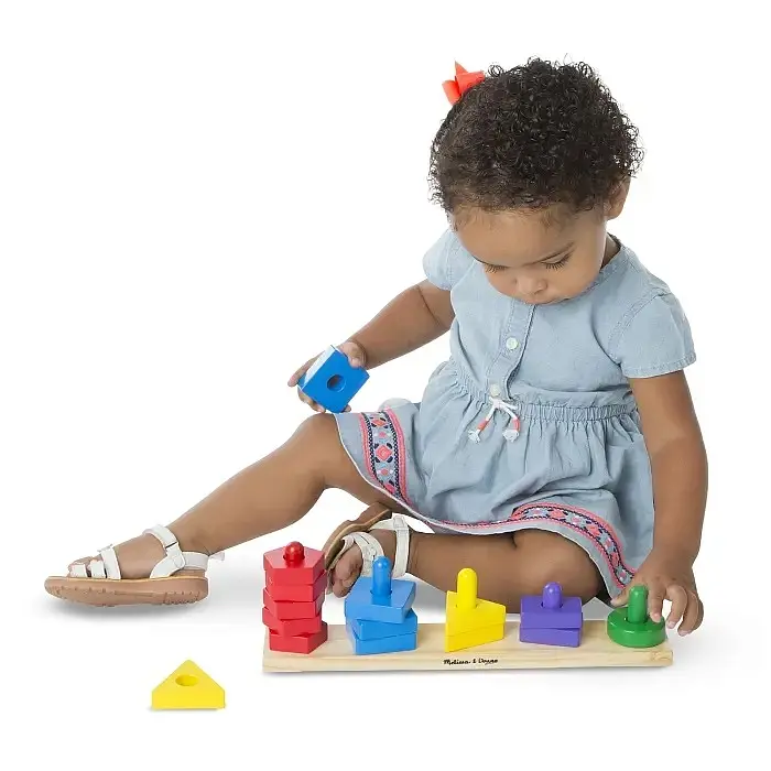 Пірамідка Melissa&Doug дерев'яна на платформі (MD10379) - фото 5