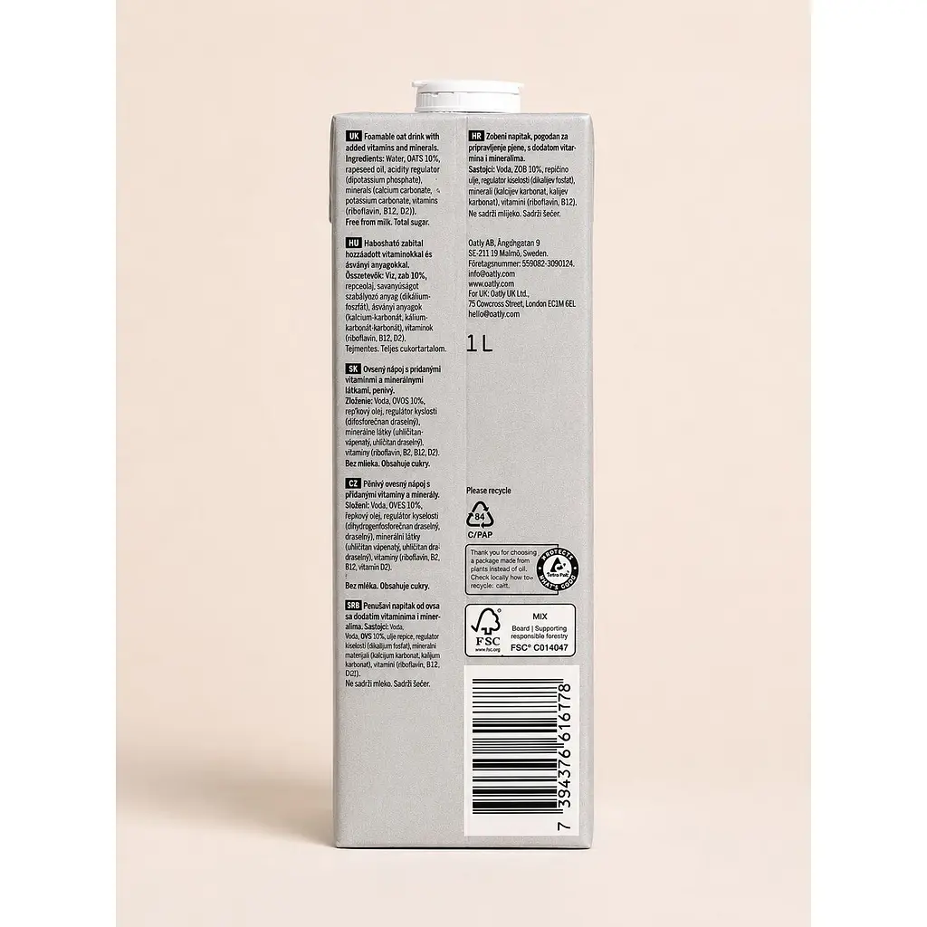 Напій вівсяний Oatly Barista Edition 1 л  - фото 3