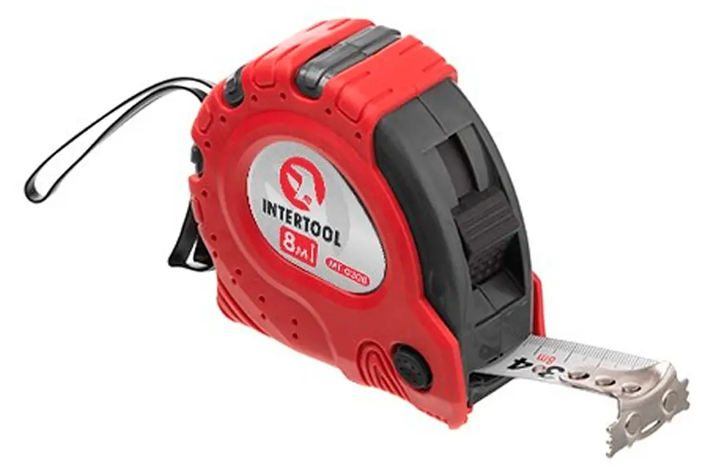 Рулетка измерительная Intertool 8 м х 25 мм супер-магнит MT-0308 - фото 2