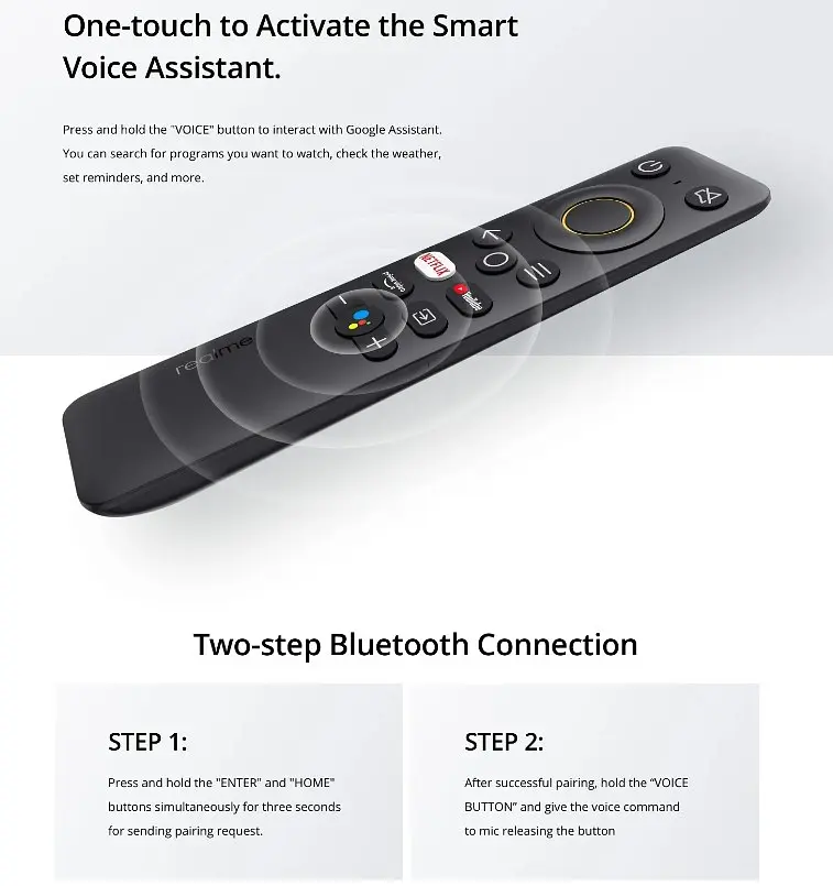 Медіаплеєр Андроид приставка Realme Smart TV Box Stick TV 4K EU Android 11 2/8Гб - фото 5