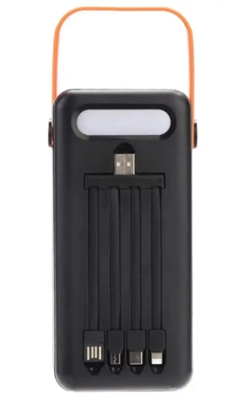 Повербанк No Brand Tugii Y108 Power Bank 80000 мАг Чорний (2104619077) - фото 4