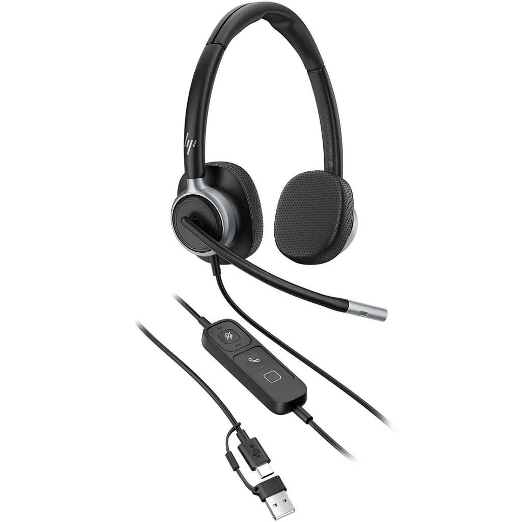 Гарнітура HP Poly Mission 625 Stereo USB-C/A - фото 6