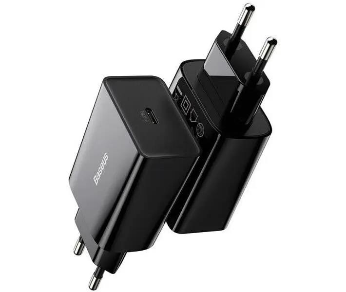 Мережевий зарядний пристрій Baseus Speed Mini PD Charger 20W (CCFS-SN01) Black [67419] - фото 5