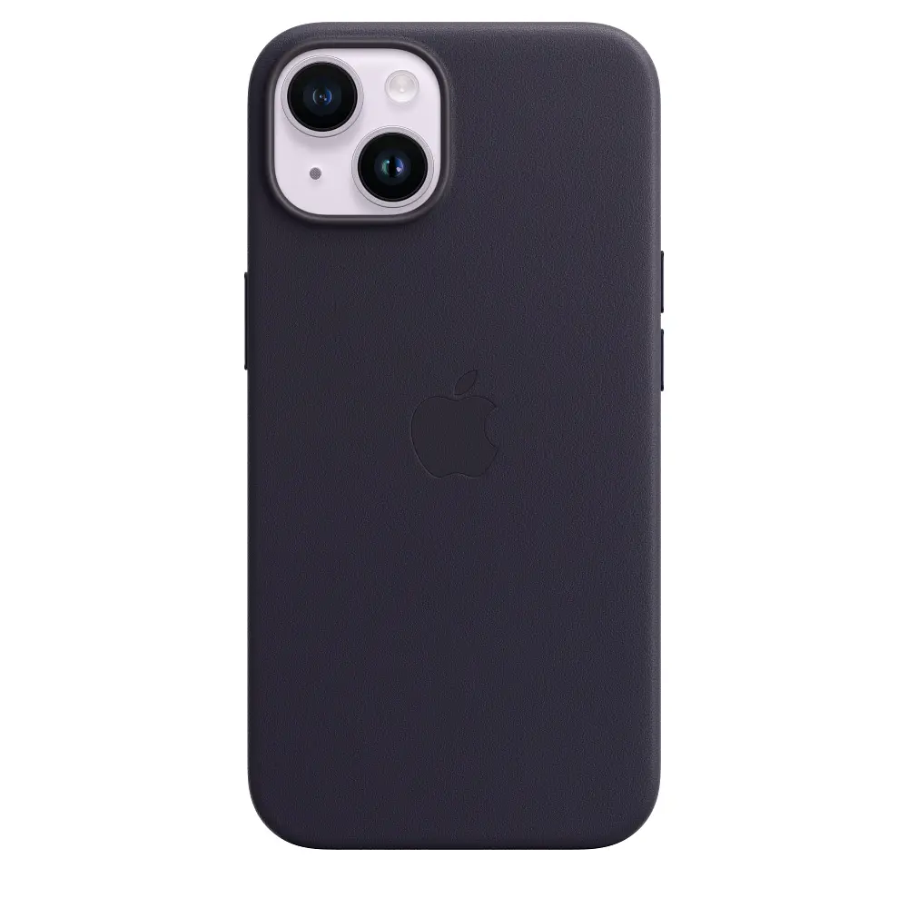 Чохол Apple Leather Case with MagSafe для Apple iPhone 14 Ink (MPP63) [77036] - фото 4